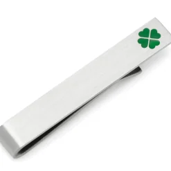 Cufflinks, Inc. Shamrock Hidden Message Tie Bar