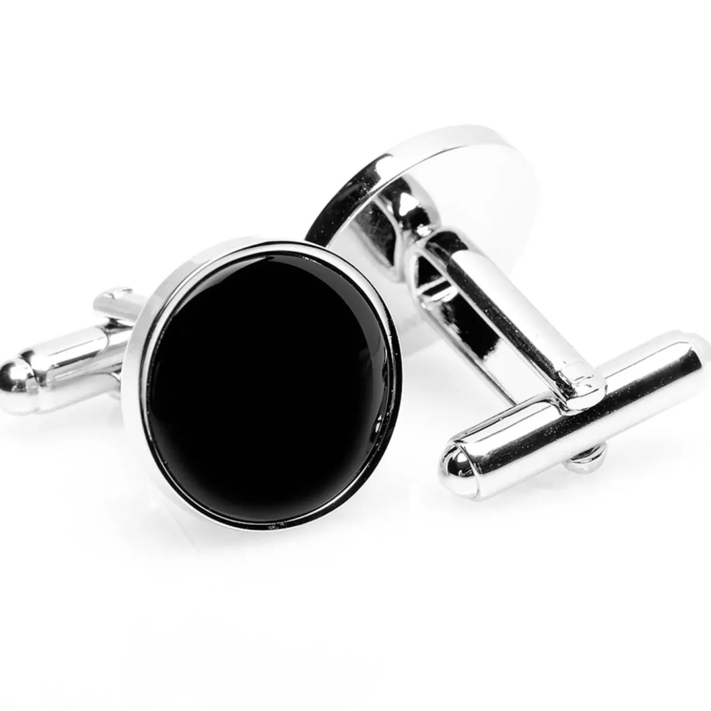 Ox and Bull Trading Co. Silver and Onyx 5-Stud Set