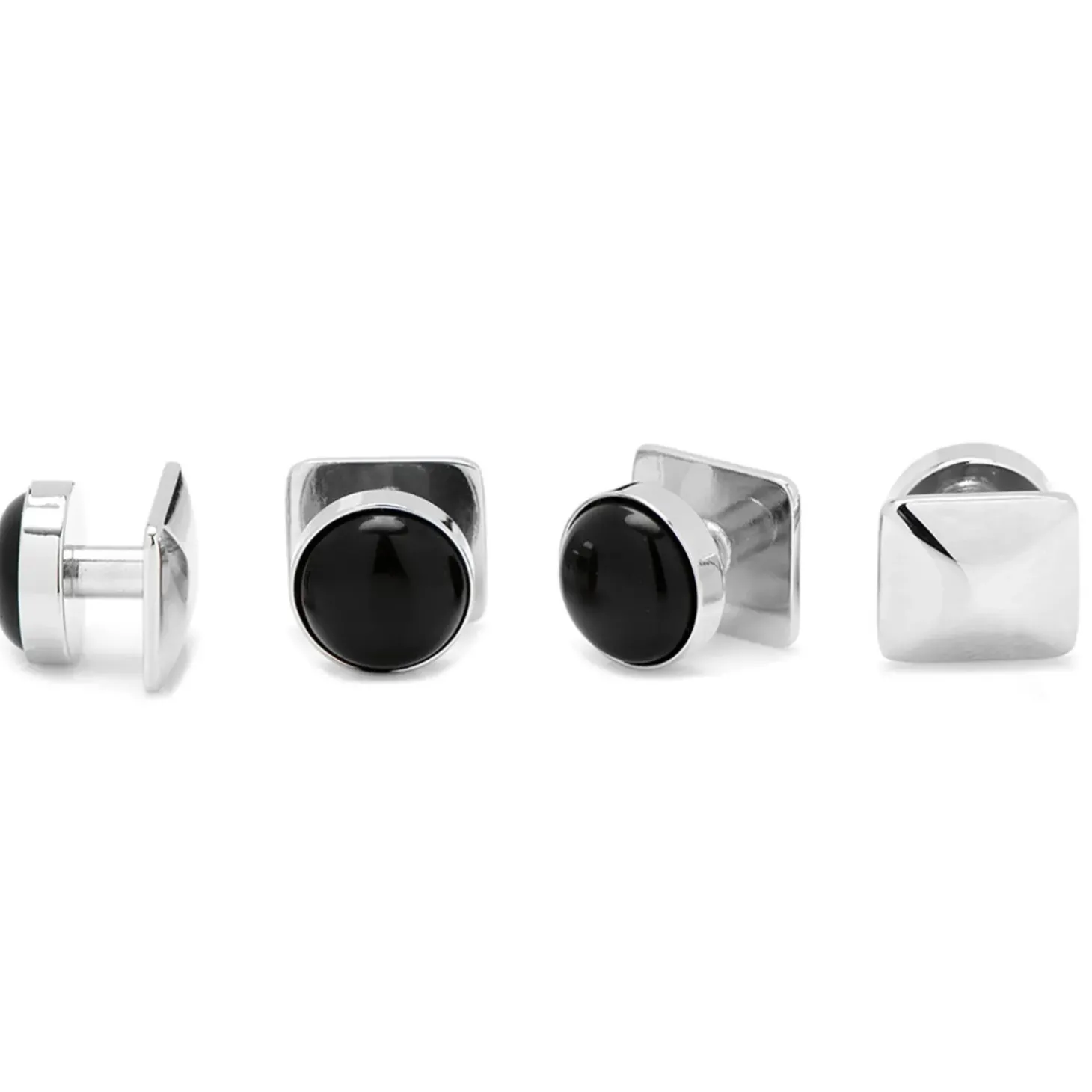 Ox and Bull Trading Co. Silver and Onyx Studs