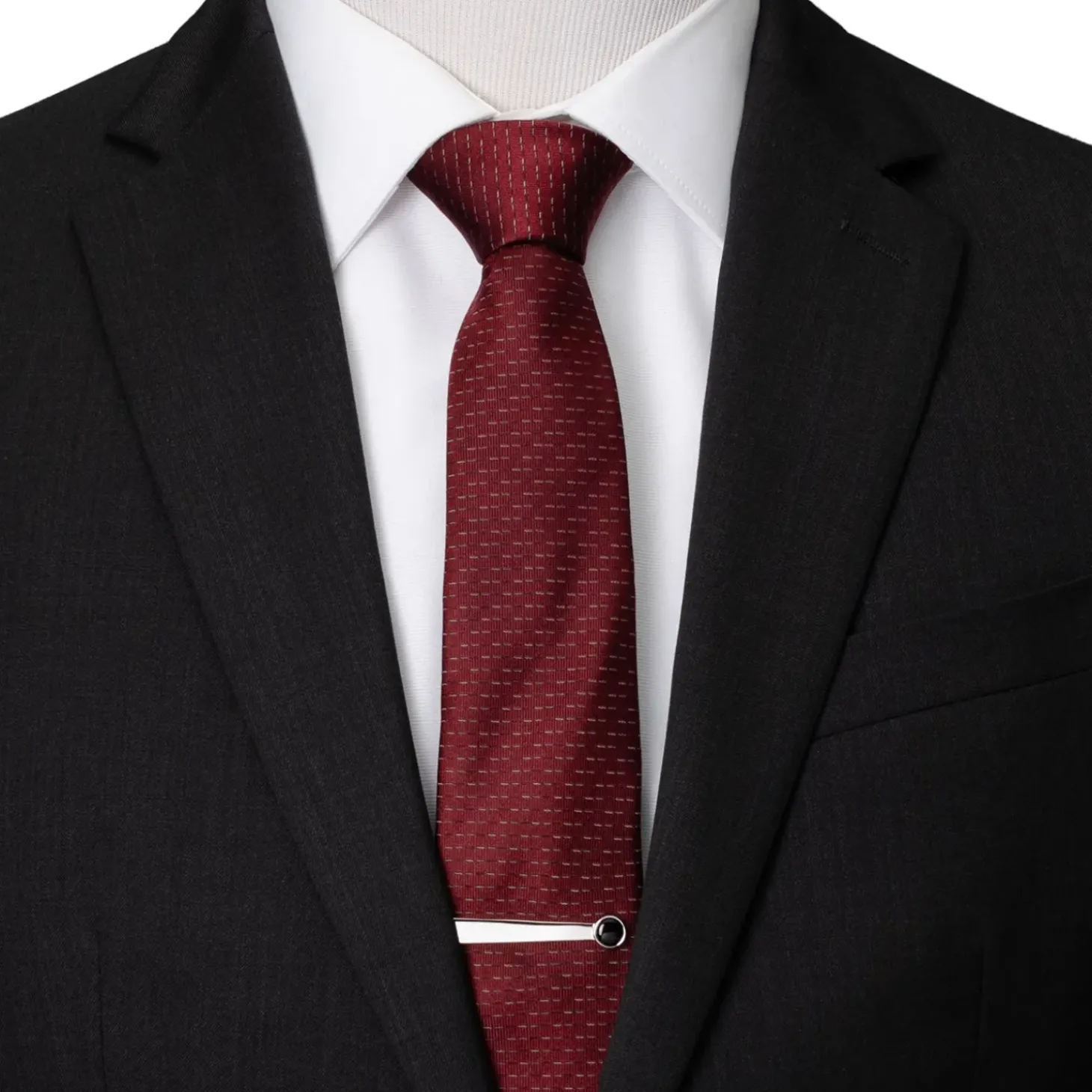 Ox and Bull Trading Co. Silver and Onyx Tie Bar