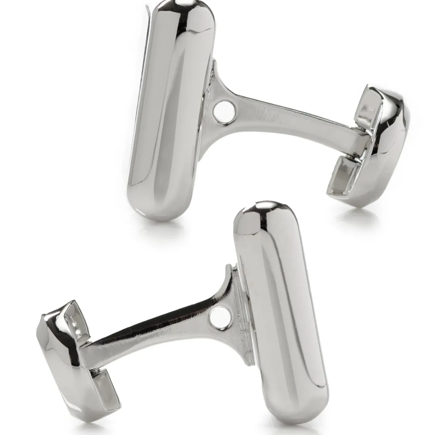 Ox and Bull Trading Co. Silver and Sodalite JFK Presidential Cufflinks