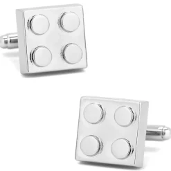 Cufflinks, Inc. Silver Building Block Cufflinks