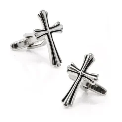 Cufflinks, Inc. Silver Cross Cufflinks