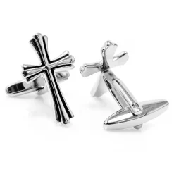 Cufflinks, Inc. Silver Cross Cufflinks
