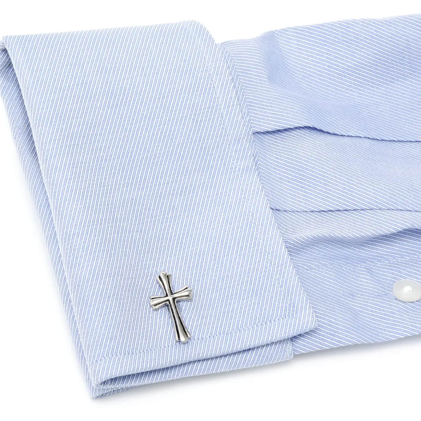 Cufflinks, Inc. Silver Cross Cufflinks
