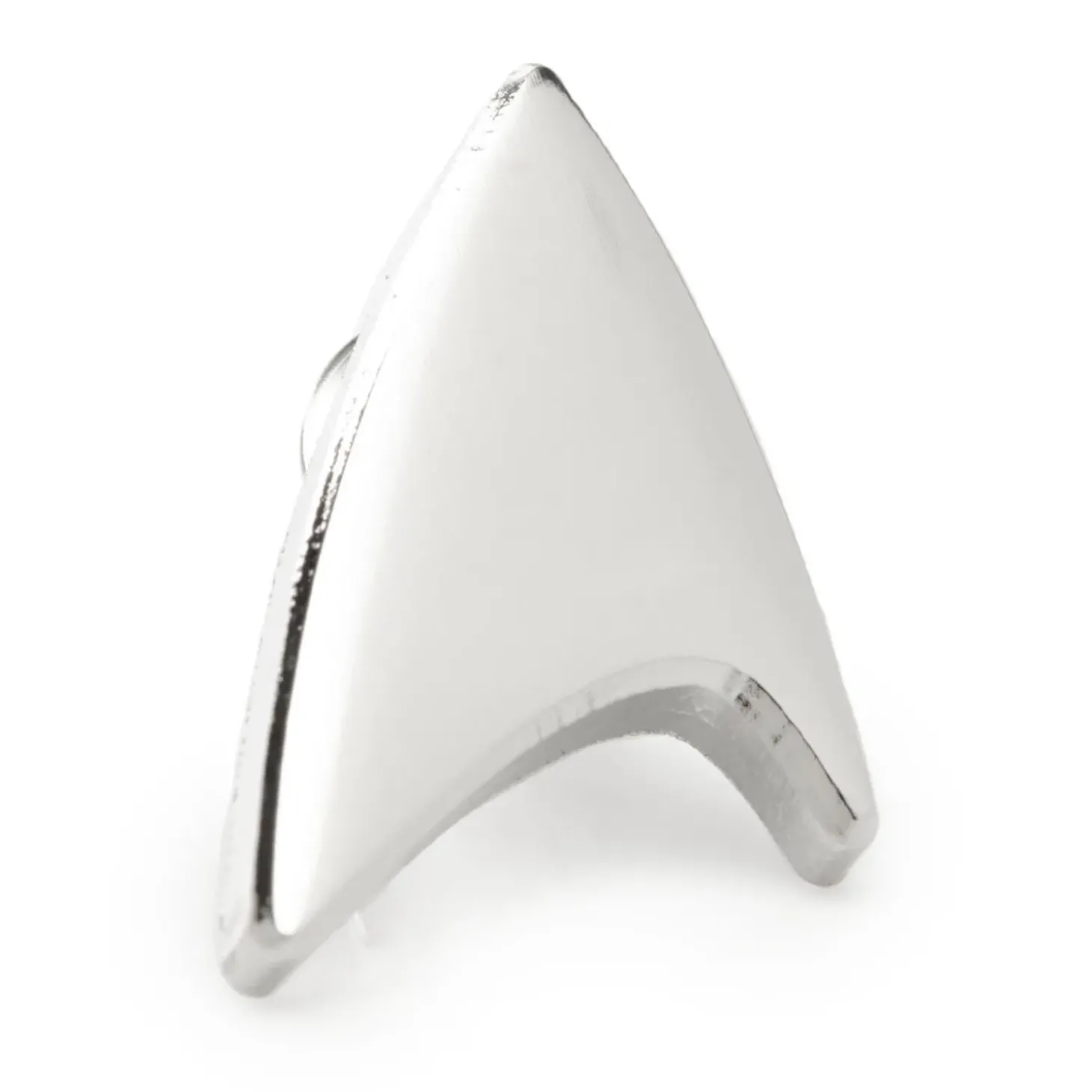 Star Trek Silver Delta Shield Lapel Pin
