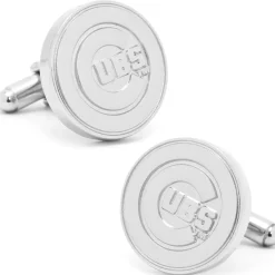 MLB Silver Edition Cubs Cufflinks