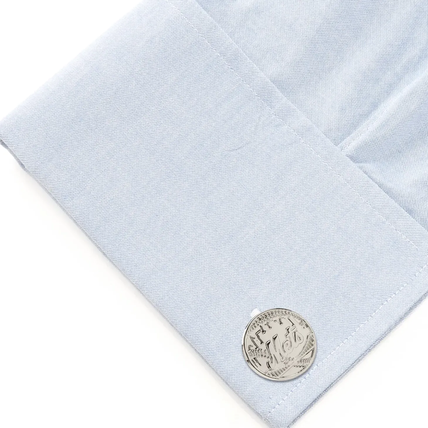 MLB Silver Edition NY Mets Cufflinks
