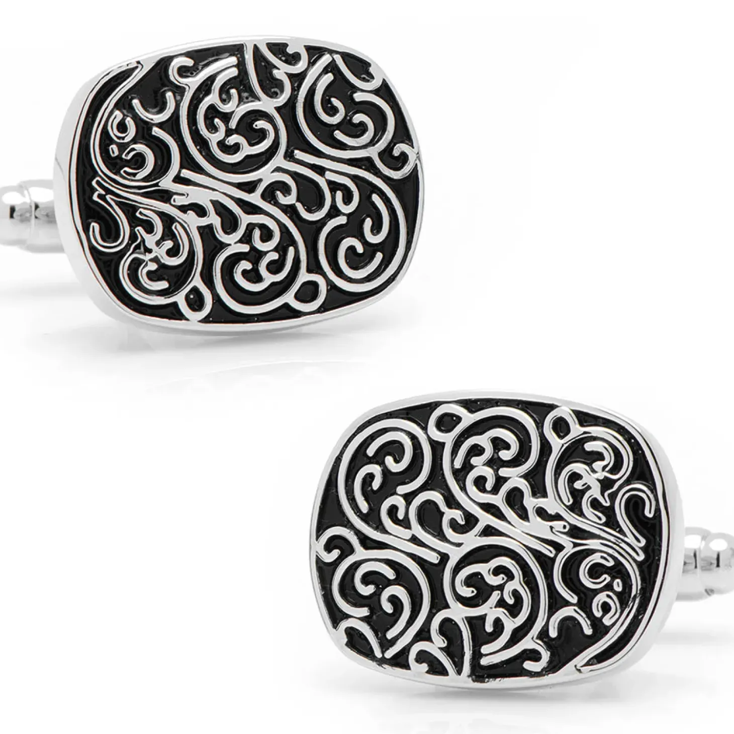 Ox and Bull Trading Co. Silver Filigree Cufflinks