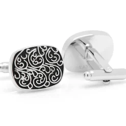 Ox and Bull Trading Co. Silver Filigree Cufflinks