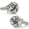 Ox and Bull Trading Co. Silver Knot Cufflinks