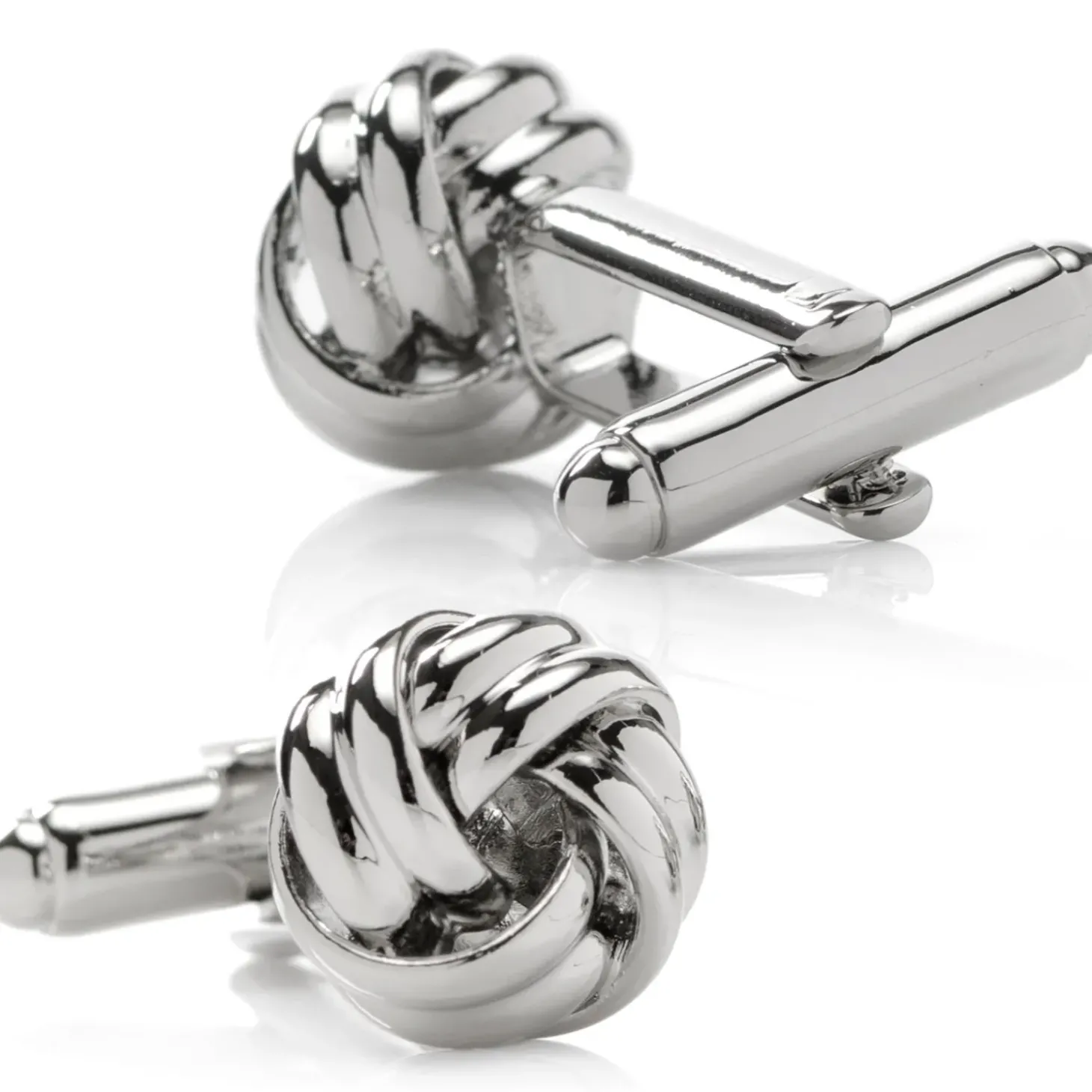 Ox and Bull Trading Co. Silver Knot Cufflinks