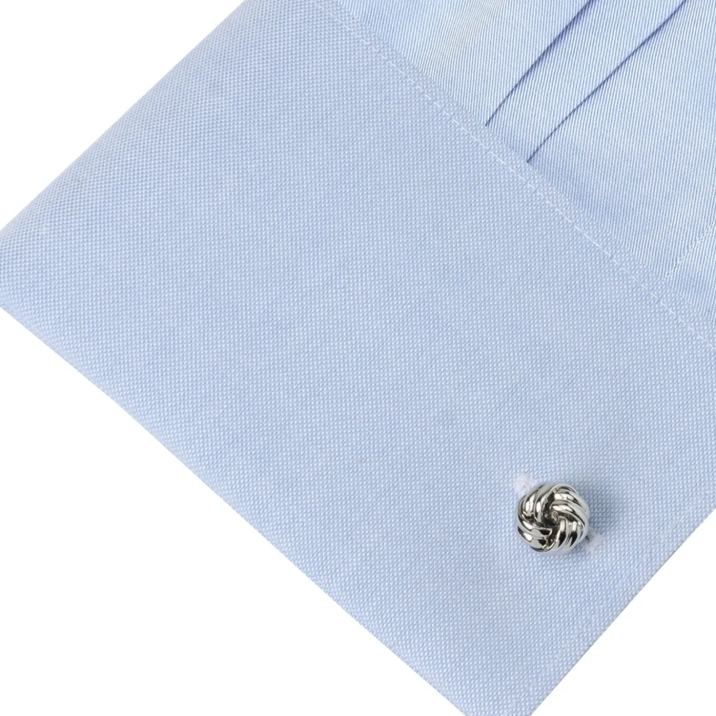 Ox and Bull Trading Co. Silver Knot Cufflinks