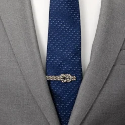 Ox and Bull Trading Co. Silver Knot Rope Tie Clip