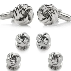 Ox and Bull Trading Co. Silver Knot Stud Set