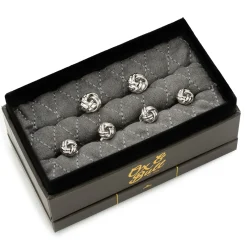Ox and Bull Trading Co. Silver Knot Stud Set