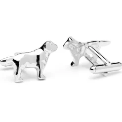 JJ Weston Silver Lab Cufflinks