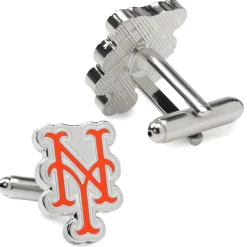MLB Silver New York Mets Cufflinks