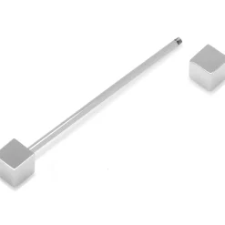 Ox and Bull Trading Co. Silver Square Eyelet Collar Bar