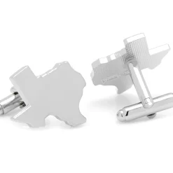 Cufflinks, Inc. Silver Texas Cufflinks