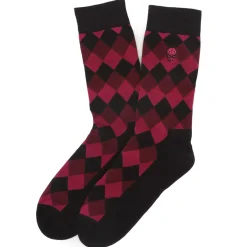 Marvel Spider-Man Argyle Red Men's Socks