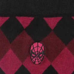 Marvel Spider-Man Argyle Red Men's Socks