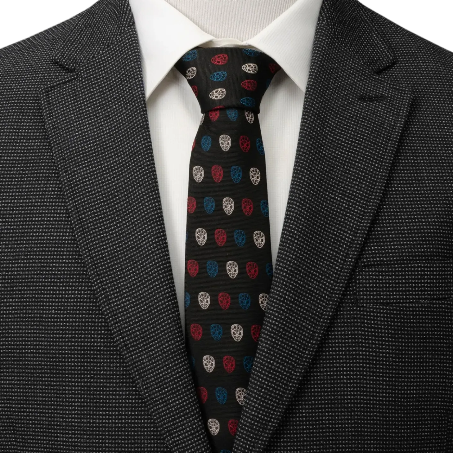 Marvel Spider-Man Black Multi Men's Tie