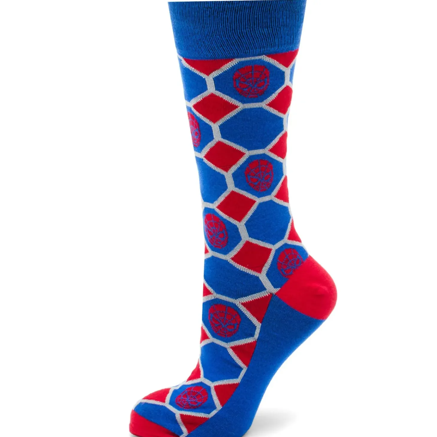 Marvel Spider-Man Blue Checker Socks