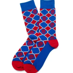 Marvel Spider-Man Blue Checker Socks