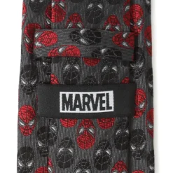 Marvel Spider-Man Chevron Red Black Men's Tie