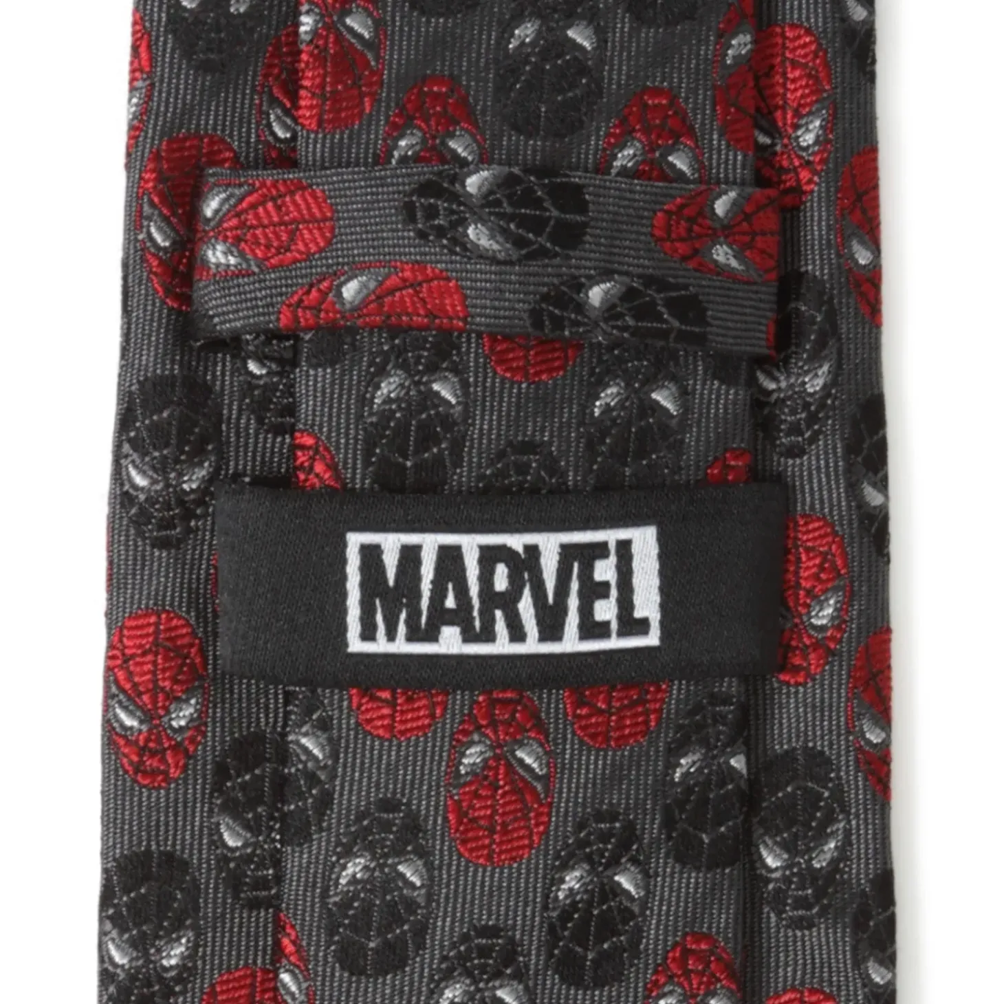 Marvel Spider-Man Chevron Red Black Men's Tie