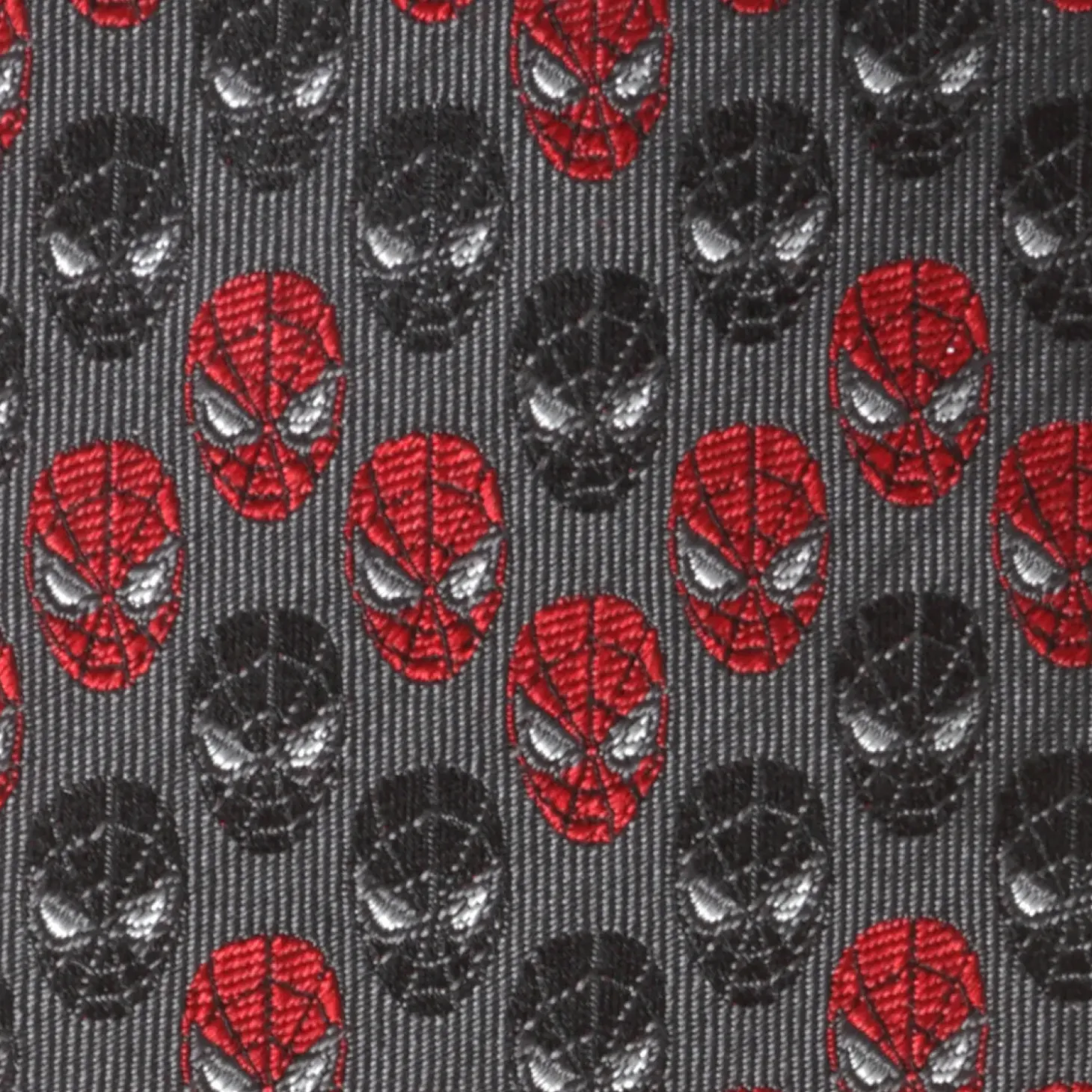Marvel Spider-Man Chevron Red Black Men's Tie