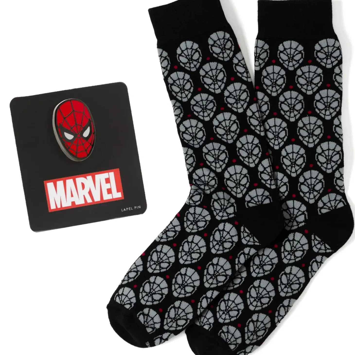 Marvel Spider-Man Dot Gray and Black Gift Set