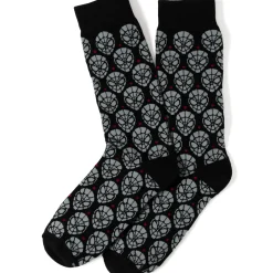 Marvel Spider-Man Dot Gray and Black Socks
