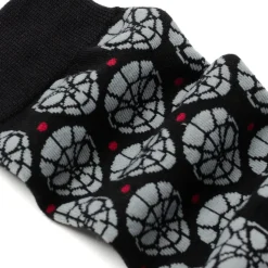 Marvel Spider-Man Dot Gray and Black Socks