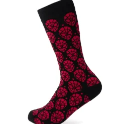 Marvel Spider-Man Dot Red and Black Sock