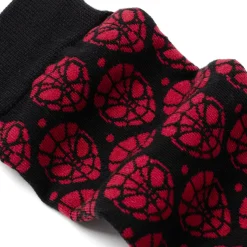 Marvel Spider-Man Dot Red and Black Sock
