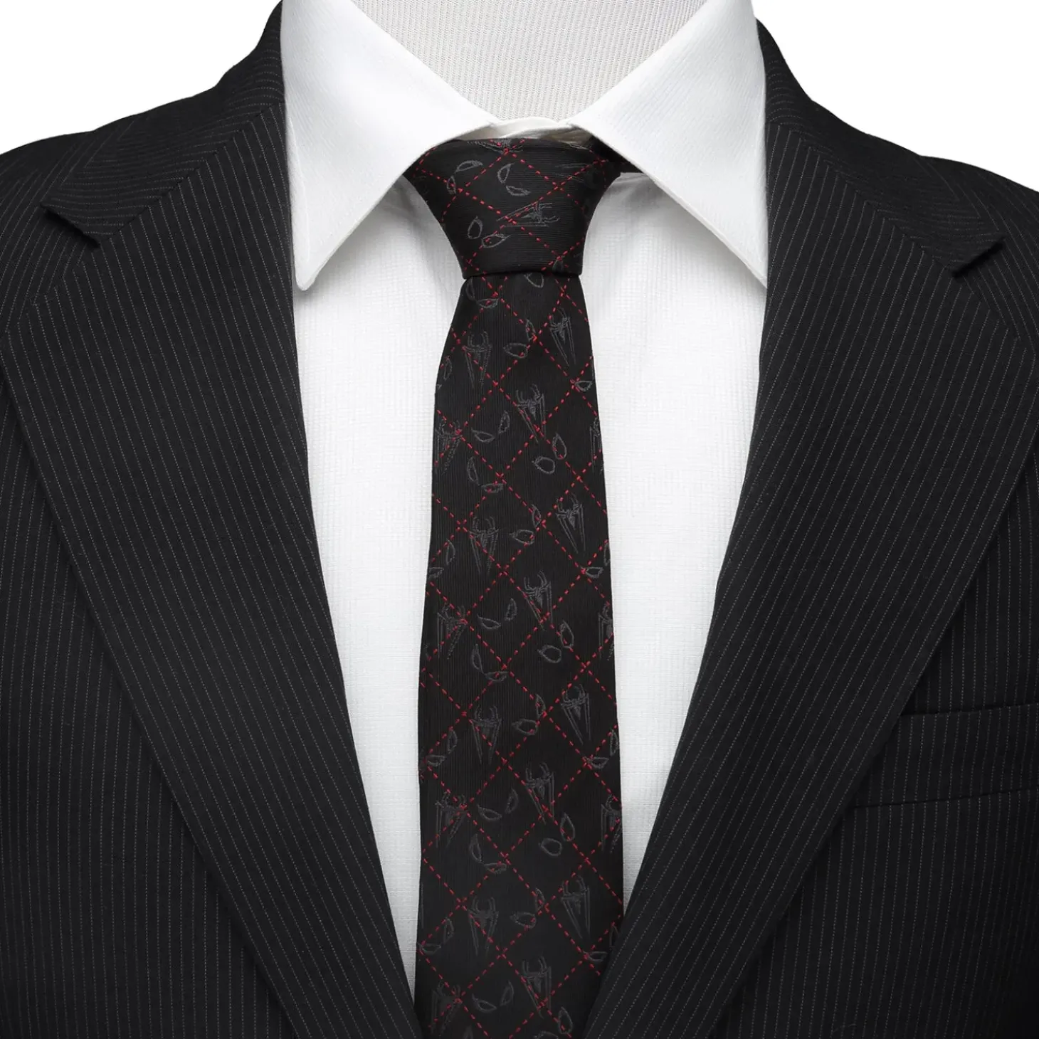 Marvel Spider-Man Eyes Diamond Men's Tie