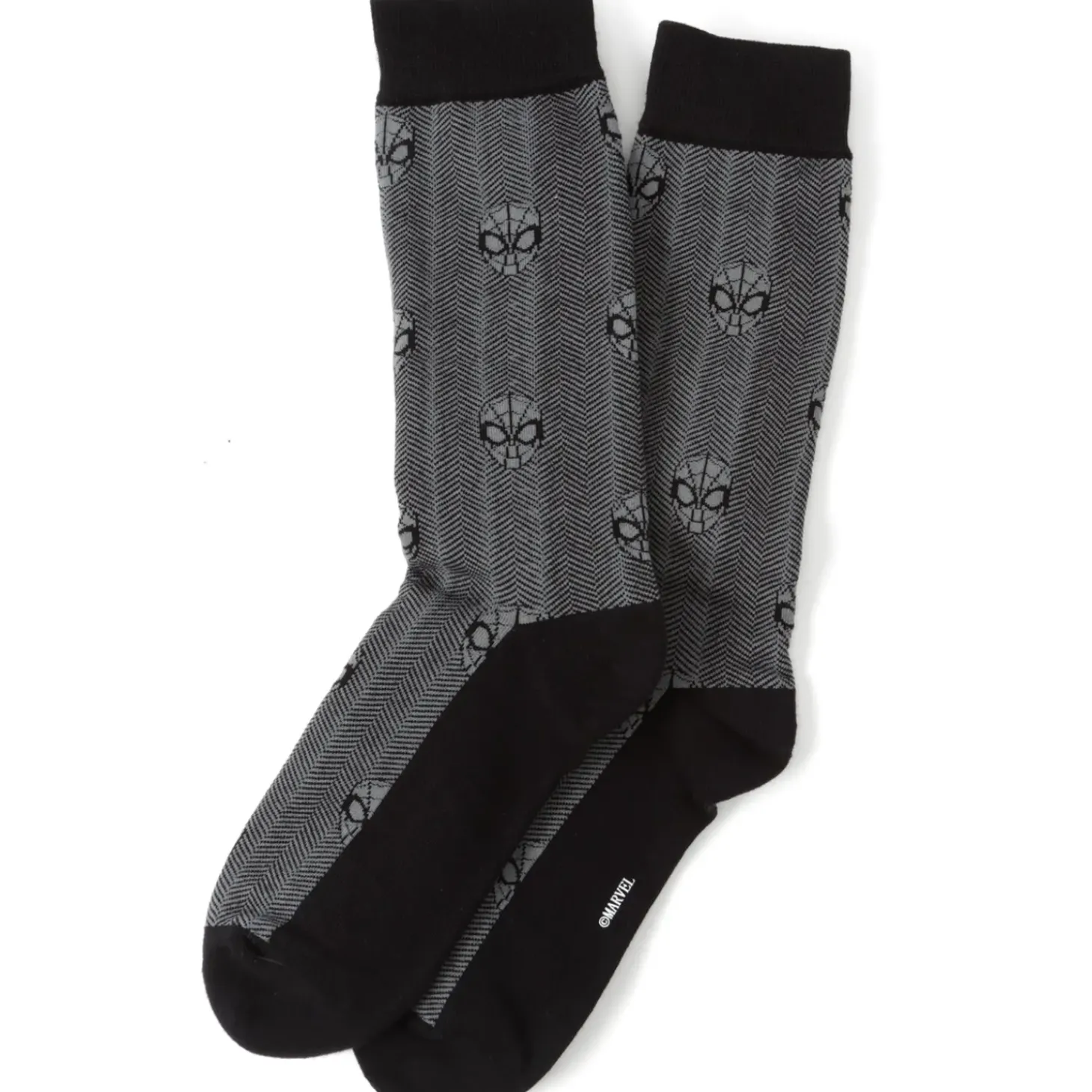 Marvel Spider-Man Herringbone Black Socks