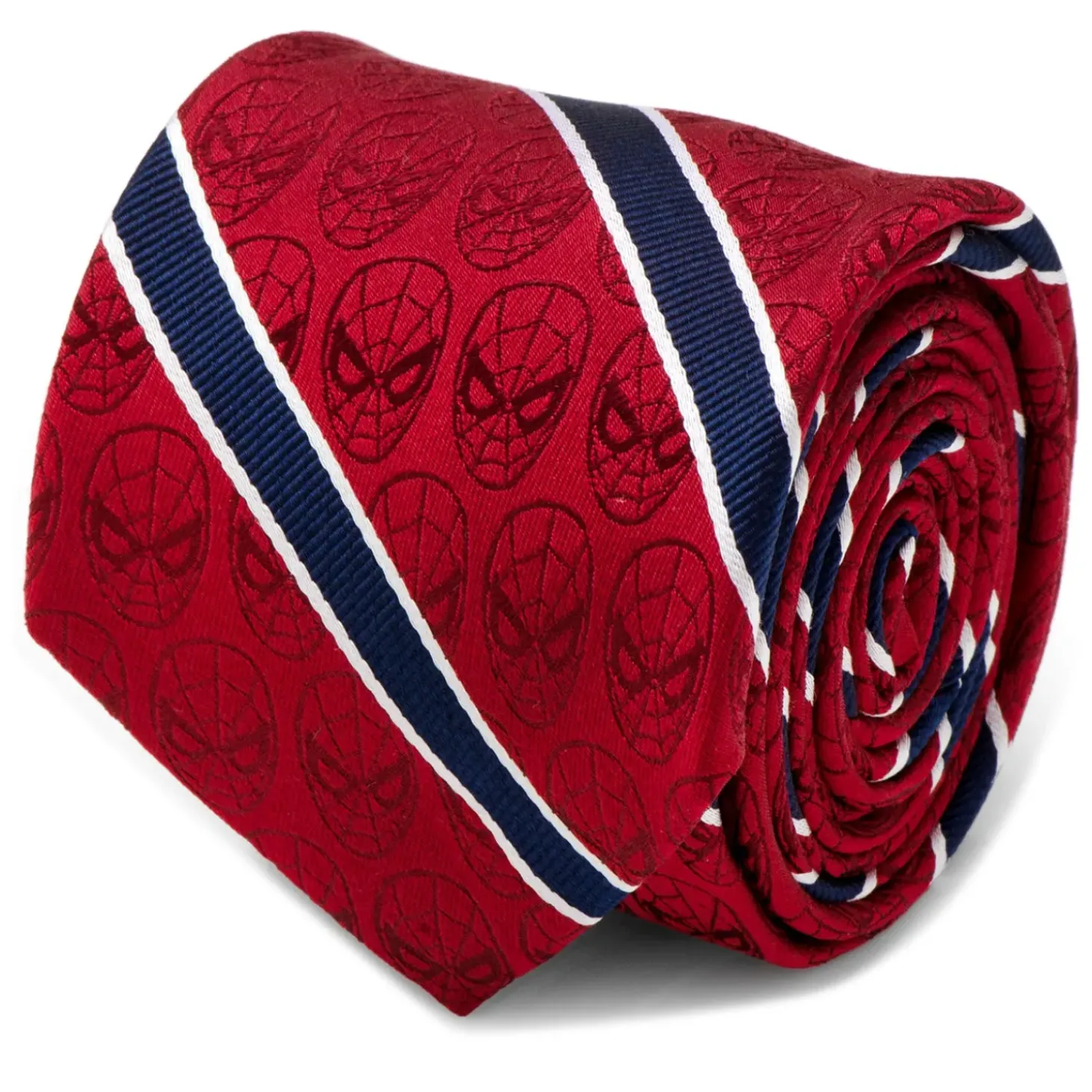 Marvel Spider-Man Red and Navy Stripe Men's Tie