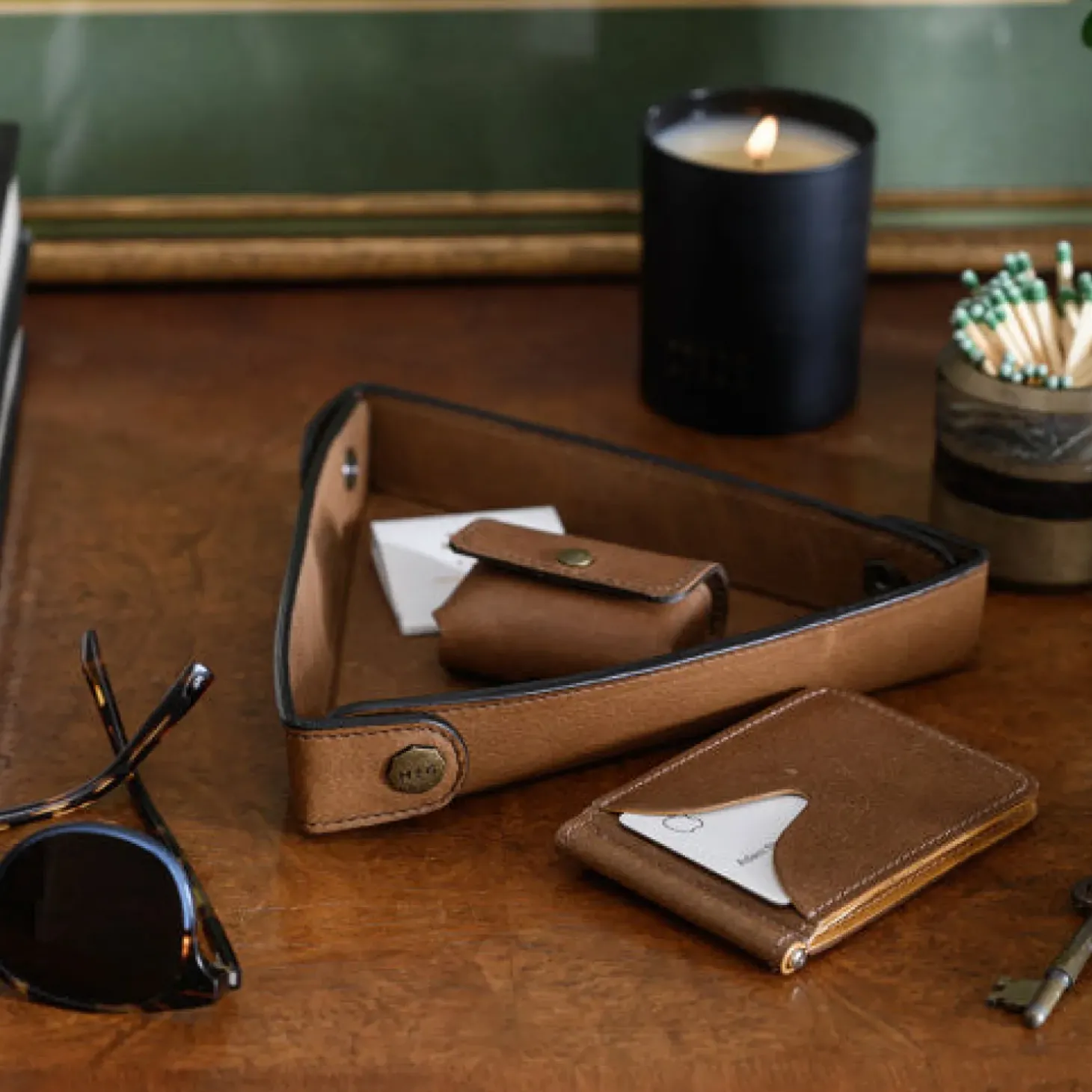 Moore & Giles SPRING ID WALLET RECLAIMED HEIRLOOM OAK