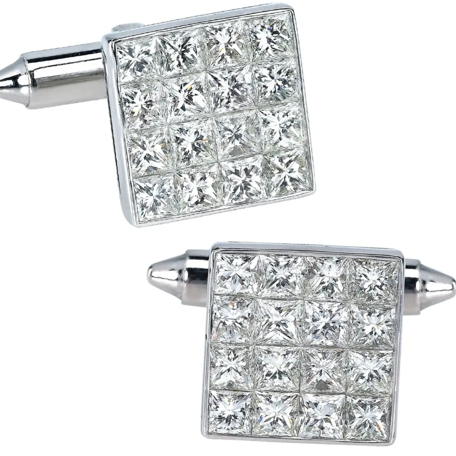 Jacob & Co. Square Diamond Cufflinks