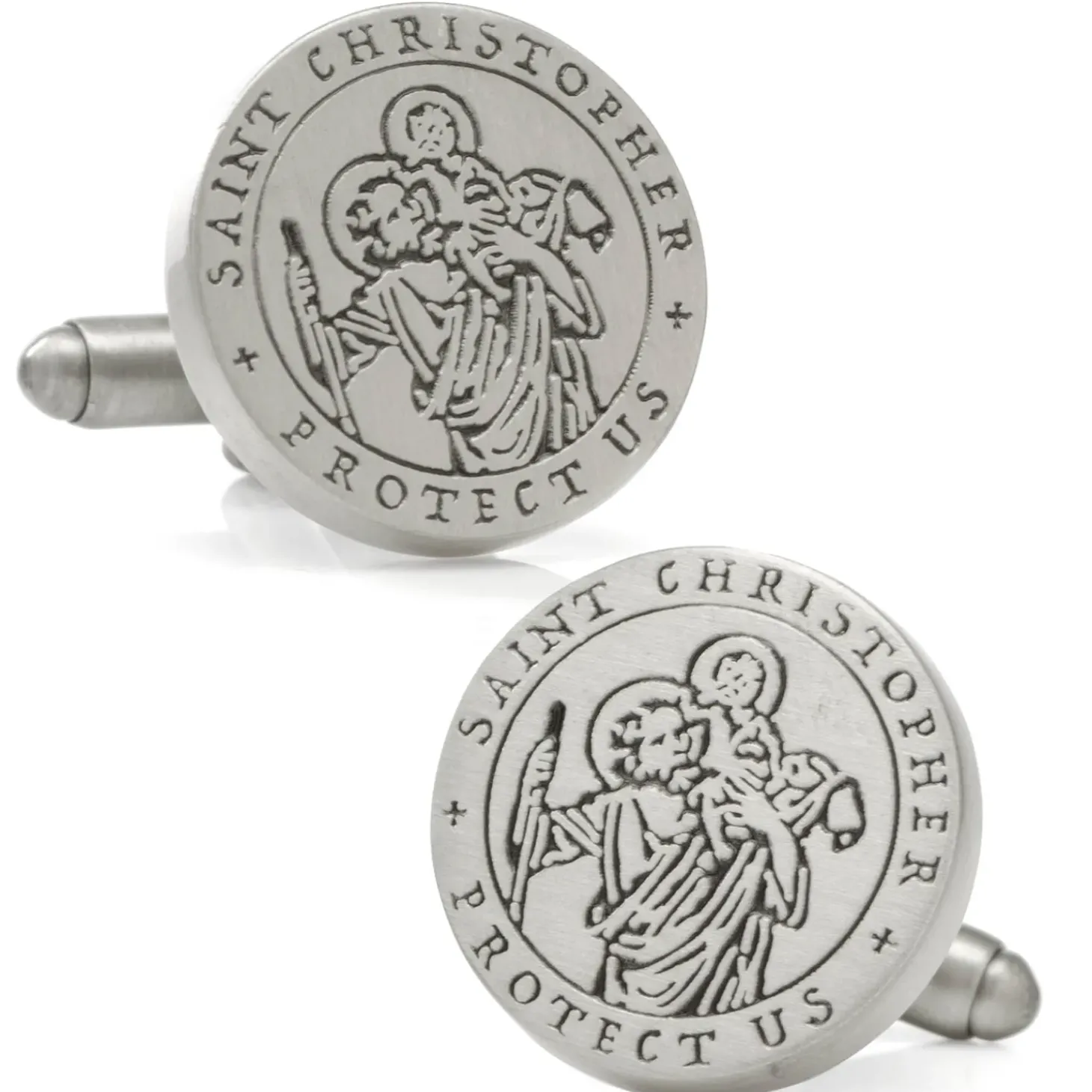 Ox and Bull Trading Co. St. Christopher Amulet Cufflinks
