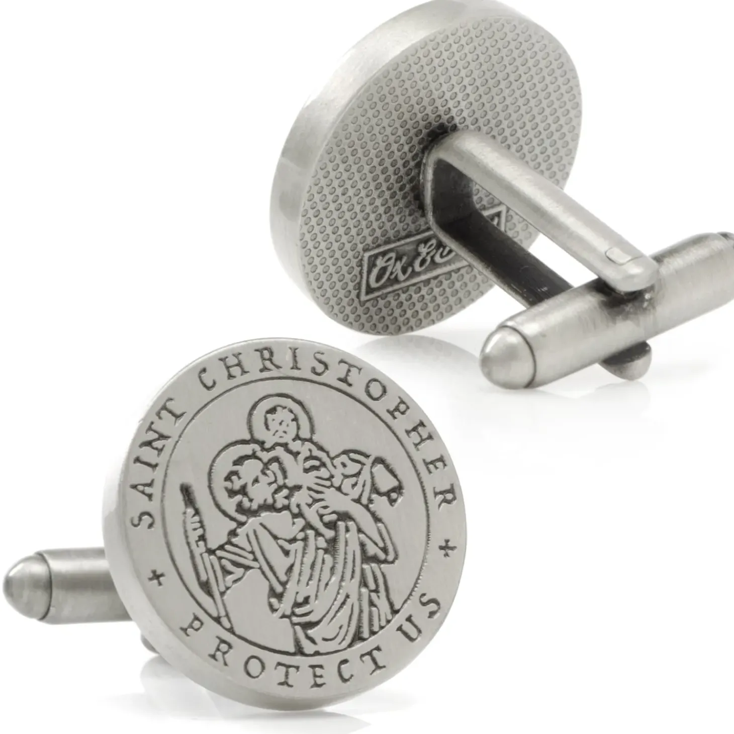 Ox and Bull Trading Co. St. Christopher Amulet Cufflinks