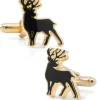 Cufflinks, Inc. Stag Deer Gold Cufflinks
