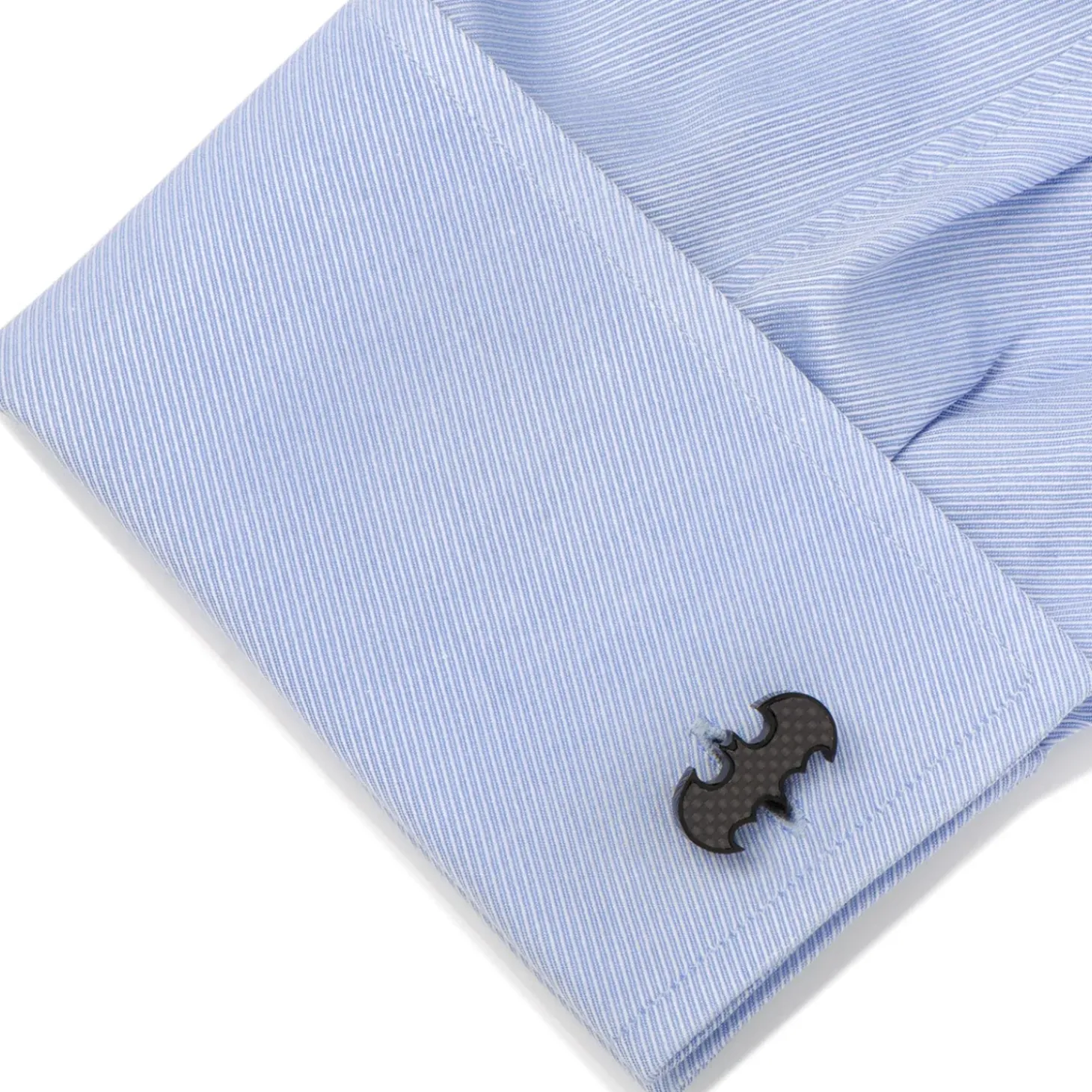 DC Comics Stainless Steel Carbon Fiber Batman Cufflinks