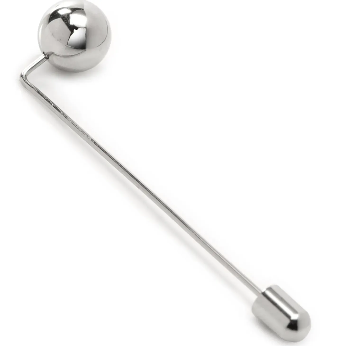 Ox and Bull Trading Co. Stainless Steel Circle Ball Stick Pin