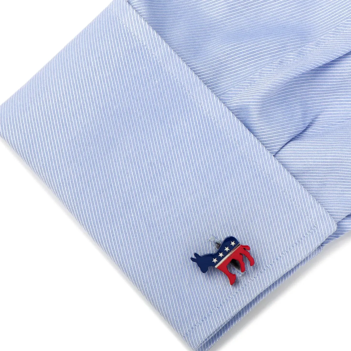 Ox and Bull Trading Co. Stainless Steel Democratic Donkey Cufflinks