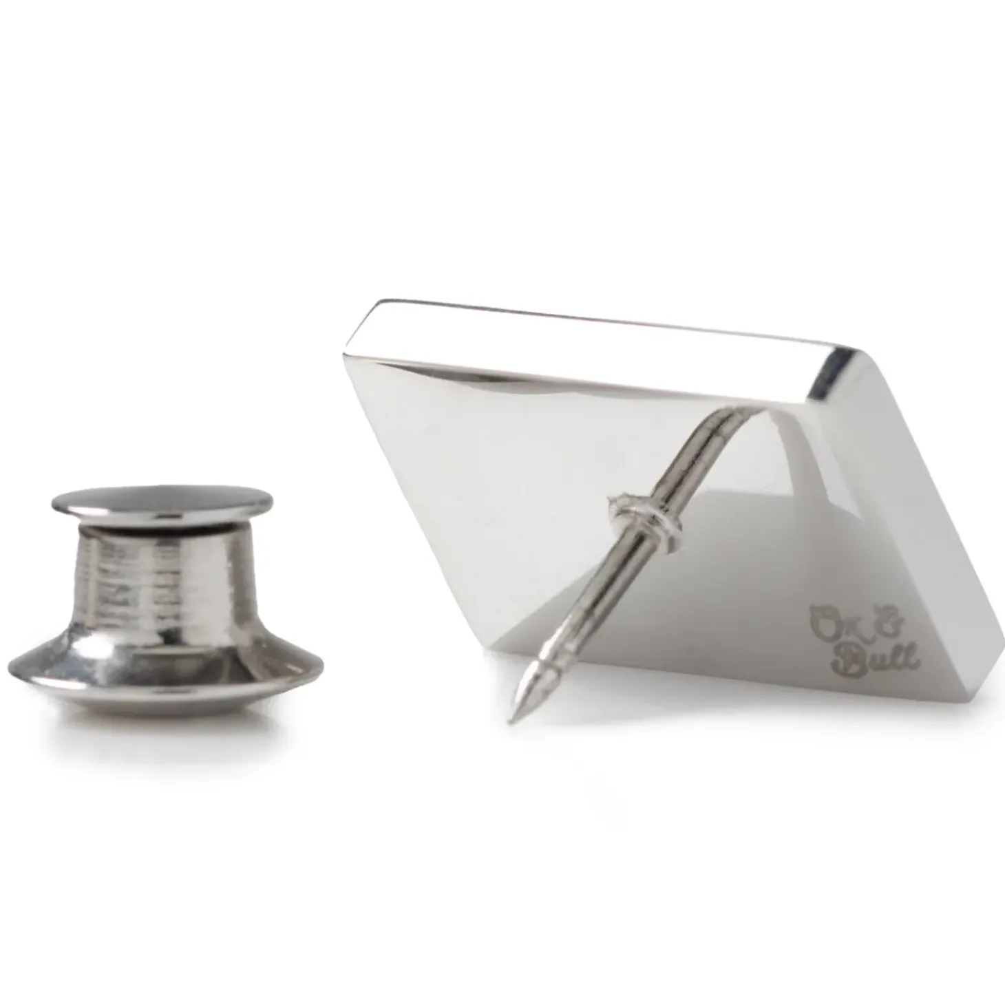 Ox and Bull Trading Co. Stainless Steel Engravable Lapel Pin