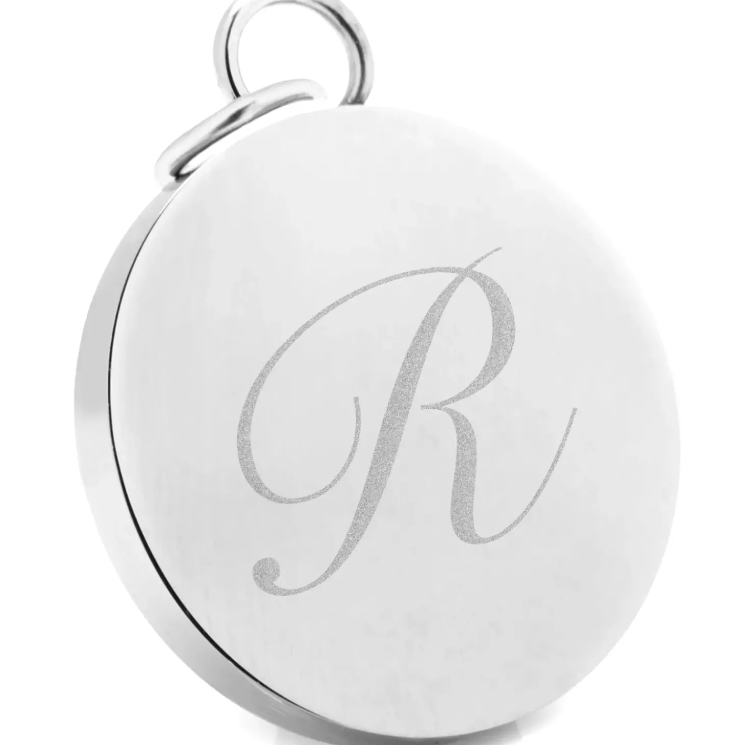 Ox and Bull Trading Co. Stainless Steel Engravable Round Infinity Pendant
